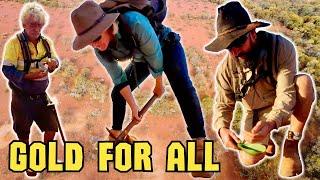 Lucky Gold Prospecting Trip! Finding more natural Aussie Gold Nuggets with our Metal Detectors!
