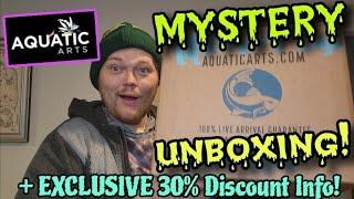 WHAT IS IN THE BOX?! New Fish, Shrimp & Plants from Aquatic Arts! + "SECRET30" IS THE CODE!