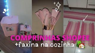 Comprinhas na shopee pra cozinha +faxina pra por tudo no lugar 