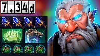 Lone Druid - The most difficult game!! [Full Match Gameplay Dota 2] 7.34d