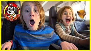 Kids Pretend ️ CALEB & ISABEL GO TO THE WORST AIRPORT IN THE WORLD! (FUNNY Pack With Me ADVENTURE)