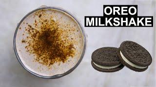 Oreo Milkshake Without Ice Cream And Chocolate Syrup