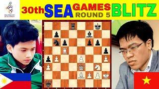 IM DANIEL QUIZON, PINISAK ANG SUPER GM NG VIETNAM! || 30th Sea Games Chess (Blitz) #114