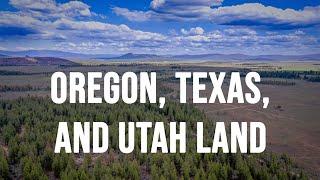 Oregon, Texas and Utah Land for Sale | Seller Financed!