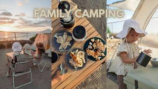 Family Beach Camping Vlog ️‍‍