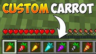 Minecraft But There are CUSTOM CARROTS...