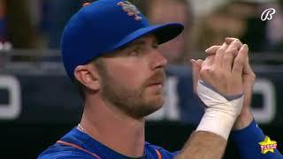 Mets' Kevin Pillar hit in face by 94 mph fastball that got away from Braves pitcher Jacob Webb