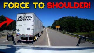 AMERICAN TRUCK DRIVERS DASH CAMERAS | Bone Head Truck Drivers, Rear Ends Trailer, Causes Wreck! #216