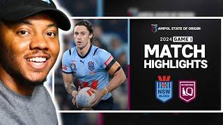 State of Origin 2024 | Blues v Maroons | Match Highlights | REACTION!