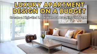 Luxury Apartment Design on a Budget - Create a High-End Look Without Breaking the Bank