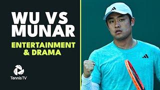 DRAMA & ENTERTAINMENT In Wu vs Munar Encounter | Indian Wells 2023