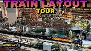 O Gauge TRAIN LAYOUT TOUR! I Was Told It Was 4x8 