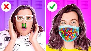 Live. How to Sneak candies Everywhere? Crazy Snacks and Food hacks. Yummy DIY ideas for Foodies