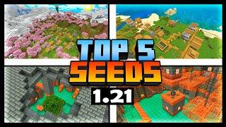 BEDROCK - TOP 5 MELHORES SEEDS PARA JOGAR NO MINECRAFT 1.21 (MCPE, Xbox, Playstation, PC)