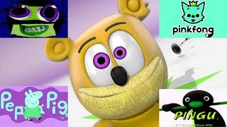 GREEN LOWERS Effect Gummy bear Klasky Csupo Pinkfong SpongeBob Pingu Among Us Peppa Pig Pewdiepie