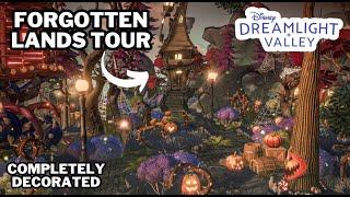 MY FORGOTTEN LANDS IS FINISHED!!//HALLOWEEN THEMED VALLEY TOUR//DISNEY DREAMLIGHT VALLEY