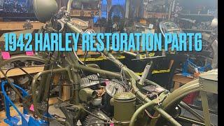 1942 WW2 Harley WLC project build part 6 . Restoration