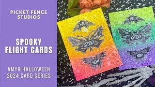 Spooky Flight Cards | AmyR Halloween 2024 Card Series #3