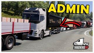 POV - DRIVING as a PLAYER, BUT it's an ADMIN | TruckersMP