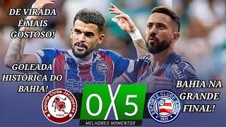 Jacuipense 0 x 5 Bahia | Gols e Melhores Momentos | Semifinal Bahiano 2025