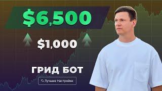 🟢 C 1000$ до 6500$. Полный Разбор прибыльной торговли на Грид Боте