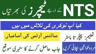 Teachers Jobs 2024 | Educator Jobs 2024 | School Teacher Jobs 2024 | NTS Jobs 2024 | How to Apply