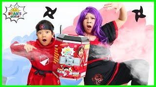 Ninja Ryan vs Dragon Ninja Mommy Challenge for the Shadow Warrior Mystery Box!!!