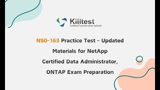 NS0-163 Practice Test - Updated Materials for NetApp Certified Data Administrator, ONTAP Preparation