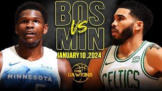 Boston Celtics vs Minnesota Timberwolves Full Game Highlights | January 10, 2024 | FreeDawkins