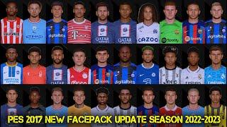 PES 2017 NEW FACEPACK UPDATE SEASON 2022-2023