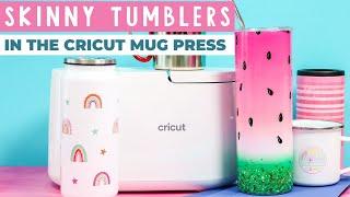 Skinny Tumblers in the Cricut Mug Press with Inserts