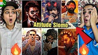 South Indian Actors Dangerous Attitude Slomo Videos| Brown Munde || Pakistani Reaction