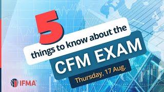 LIVE: 5 things to know about the CFM Exam