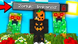 Minecraft'ı İmkansız Zorlukta Oynadım..