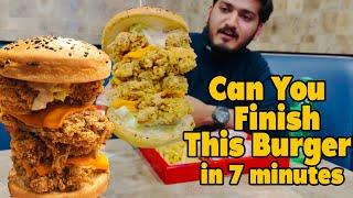 Can You Finish This Mighty Burger in 7 minutes | Mr. COD, Giga Mall |