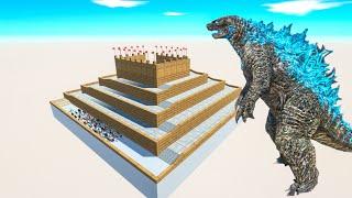 Escape From Godzilla 2021 - Last Survivor - Uphill Course | Animal Revolt Battle Simulator