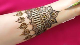 New stylish full hand mehndi design | easy front hand mehndi design | simple mehndi design | Mehndi