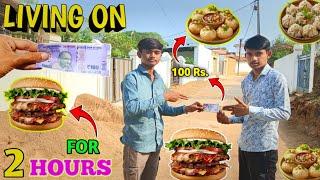 Living on Rs 100 for 24 Hours || Rs 100 Food Challenge || Risk Takers ||