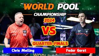 Chris Melling vs Fedor Gorst | LAST 16 | 2024 World Pool Championship #worldpoolchampionship