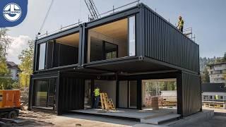 Building a 2-Floor Shipping Container Home with a Terrace: Start to Finish! @mlgkontejneri3283‬