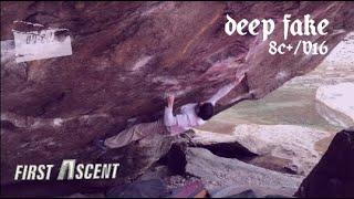 UNCUT: Nathan Philips - Deep Fake (8C+/V16)  First Ascent