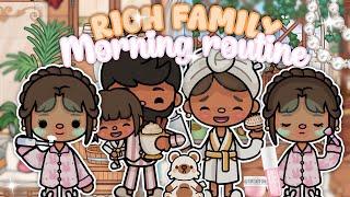  RICH FAMILY *Aesthetic* MORNING ROUTINE ️ || Toca boca life ROLEPLAY *with voice* ️