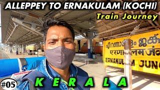 Alleppey to Kochi Train Journey (Ernakulam) | EP- 05 | Vembanad Lake | KERALA | Nomadic SR | #K2H