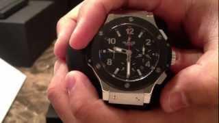 Hublot Big Bang Steel Ceramic Chronograph Watch Review Authentic