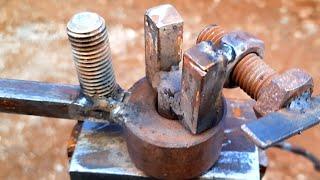 كيفية عمل اداة ثني حديد | How to make an iron bending tool