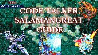 CODE TALKER SALAMANGREAT GUIDE - Yu-Gi-Oh! Master Duel Ranked Mode Gameplay!