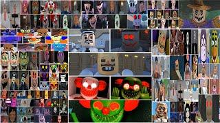 GARY'S SCHOOL!, CARNIVAL!, JERRY'S THEATER!, ANI-TRON, COP, PAPA, FOOD HALLOWEEN, All JUMPSCARES