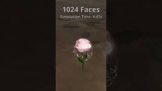 Pink Flower vs Cloth Simulation | Satisfying 3D Animation