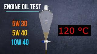 ENGINE OIL TEST. 120 °C