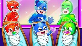 Brewing Cute Baby - Cute Pregnant Funny Stories Animation - Catboy's Life Story - PJ MASKS 2D